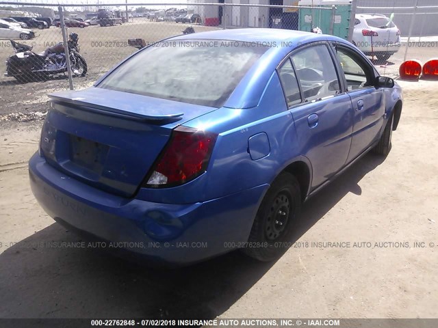 1G8AJ52F94Z122643 - 2004 SATURN ION LEVEL 2 蓝色 照片 4