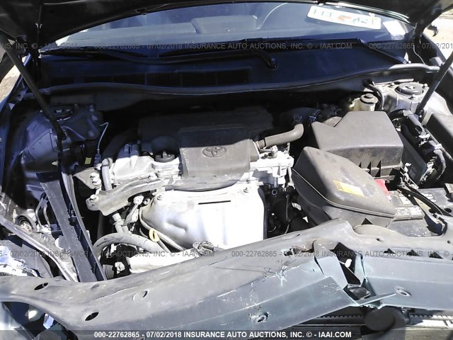4T1BF1FK0FU013351 - 2015 TOYOTA CAMRY LE/XLE/SE/XSE GRAY photo 10