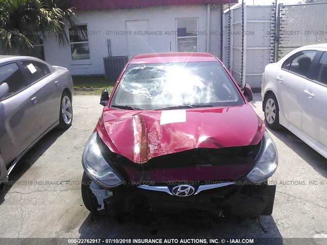 KMHCU5AEXCU023481 - 2012 HYUNDAI ACCENT GLS/GS/SE RED photo 6