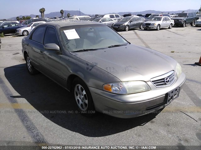 1YVGF22C025303831 - 2002 MAZDA 626 LX GRAY photo 1