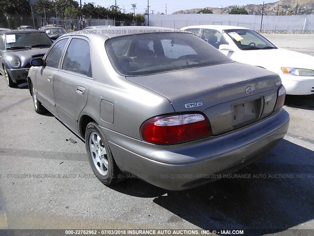 1YVGF22C025303831 - 2002 MAZDA 626 LX GRAY photo 3