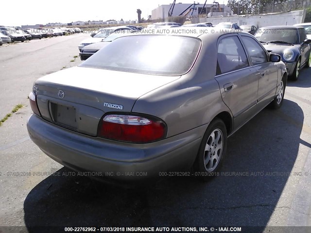 1YVGF22C025303831 - 2002 MAZDA 626 LX GRAY photo 4