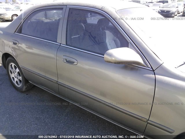 1YVGF22C025303831 - 2002 MAZDA 626 LX GRAY photo 6