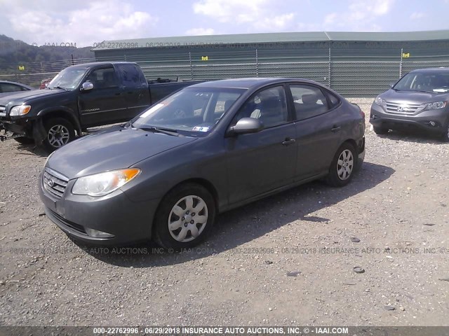 KMHDU46D28U322193 - 2008 HYUNDAI ELANTRA GLS/SE/LIMITED GRAY photo 2