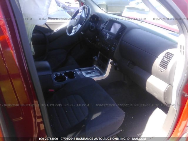 5N1AR1NB0CC608139 - 2012 NISSAN PATHFINDER S/LE/SE RED photo 5