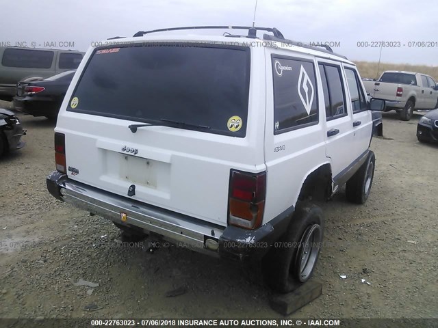 1J4FJ68S9SL648433 - 1995 JEEP CHEROKEE SPORT WHITE photo 4