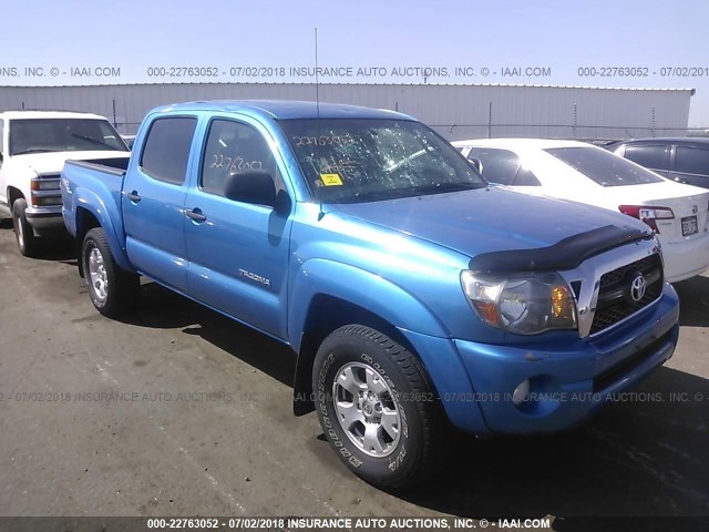 3TMLU4EN4BM065513 - 2011 TOYOTA TACOMA DOUBLE CAB ლურჯი ფოტო 1