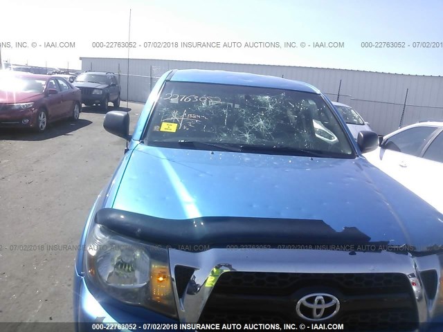 3TMLU4EN4BM065513 - 2011 TOYOTA TACOMA DOUBLE CAB ლურჯი ფოტო 6