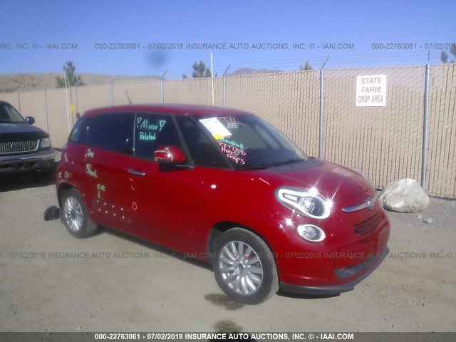 ZFBCFABH0EZ001675 - 2014 FIAT 500L EASY RED photo 1