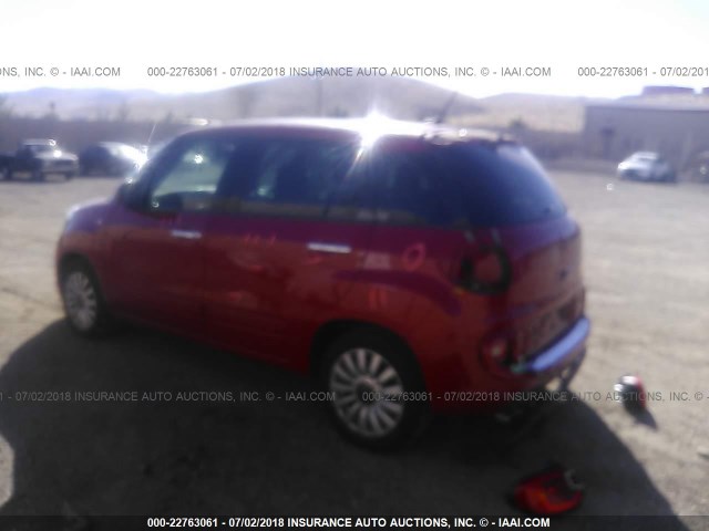 ZFBCFABH0EZ001675 - 2014 FIAT 500L EASY RED photo 3