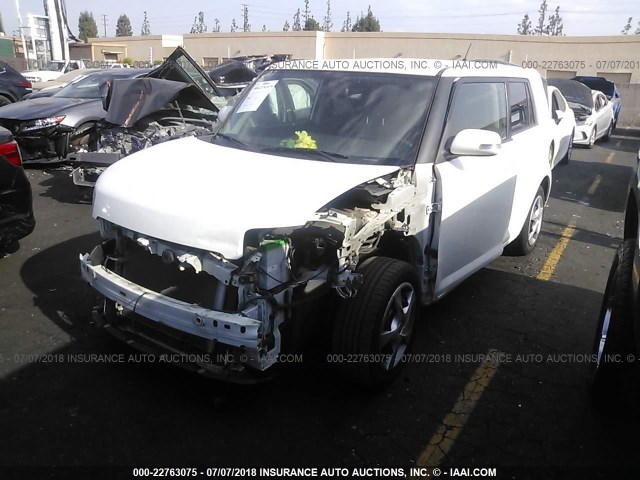 JTLKE50EX81017739 - 2008 TOYOTA SCION XB თეთრი ფოტო 2