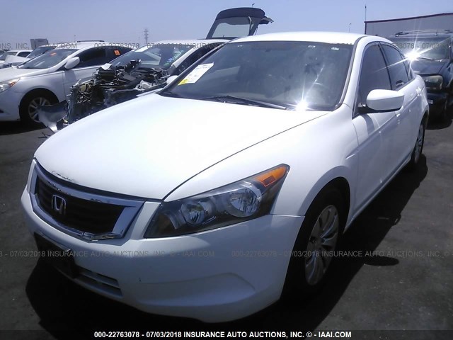 1HGCP2F38AA087696 - 2010 HONDA ACCORD LX WHITE photo 2