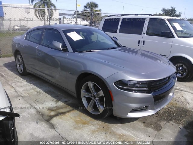 2C3CDXCT3JH233579 - 2018 DODGE CHARGER R/T GRAY photo 1