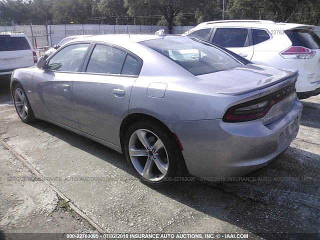 2C3CDXCT3JH233579 - 2018 DODGE CHARGER R/T GRAY photo 3