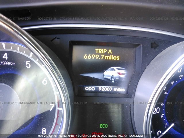 5NPEC4AC5EH887652 - 2014 HYUNDAI SONATA SE/LIMITED 红色 照片 7