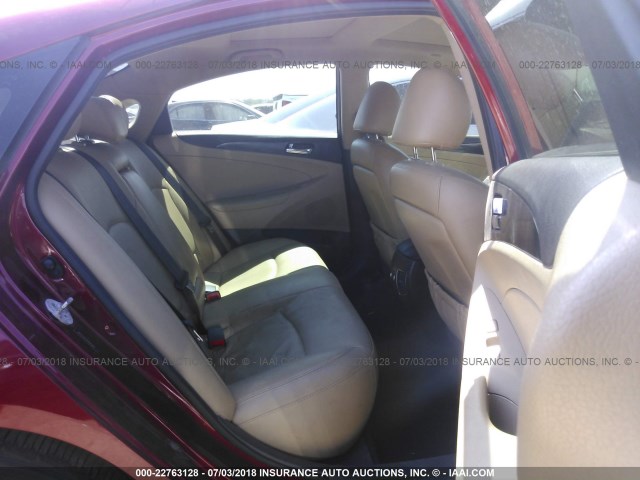 5NPEC4AC5EH887652 - 2014 HYUNDAI SONATA SE/LIMITED 红色 照片 8