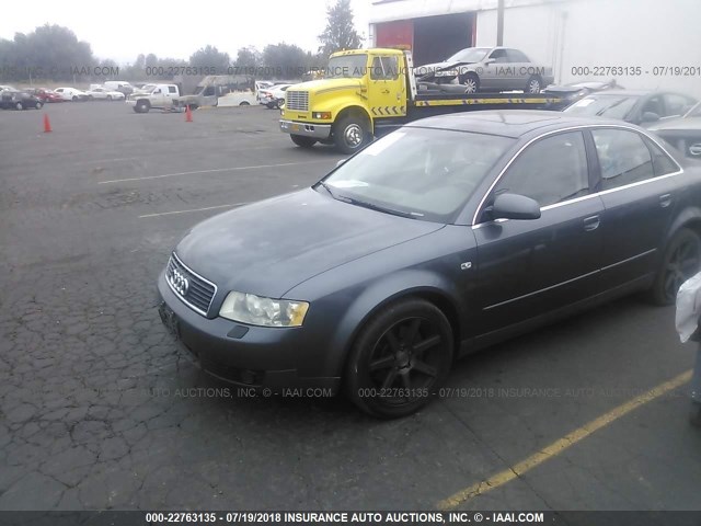 WAULT68EX3A231037 - 2003 AUDI A4 3.0 QUATTRO GRAY photo 2