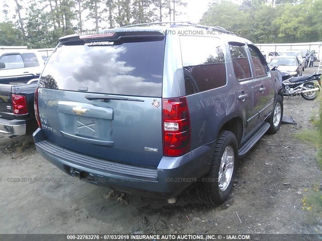 1GNEC23369R293885 - 2009 CHEVROLET TAHOE C1500 LT BLUE photo 4