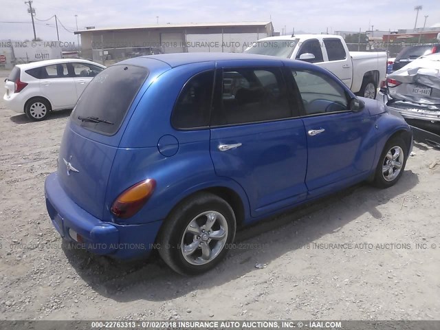 3C4FY58B25T542328 - 2005 CHRYSLER PT CRUISER TOURING BLUE photo 4