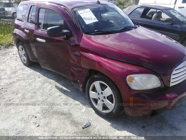 3GNDA13D57S627032 - 2007 CHEVROLET HHR LS BURGUNDY photo 6