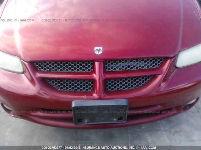 1B4GP74LXYB618799 - 2000 DODGE GRAND CARAVAN ES RED photo 6