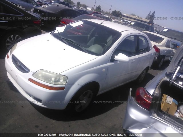 KL1TD526X5B336595 - 2005 CHEVROLET AVEO LS WHITE photo 2