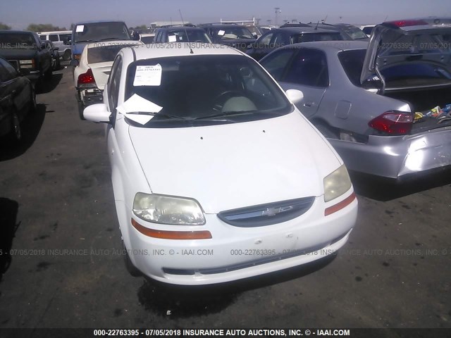 KL1TD526X5B336595 - 2005 CHEVROLET AVEO LS WHITE photo 6