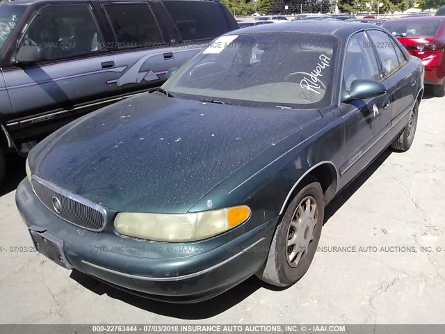 2G4WS52J4Y1288009 - 2000 BUICK CENTURY CUSTOM GREEN photo 2