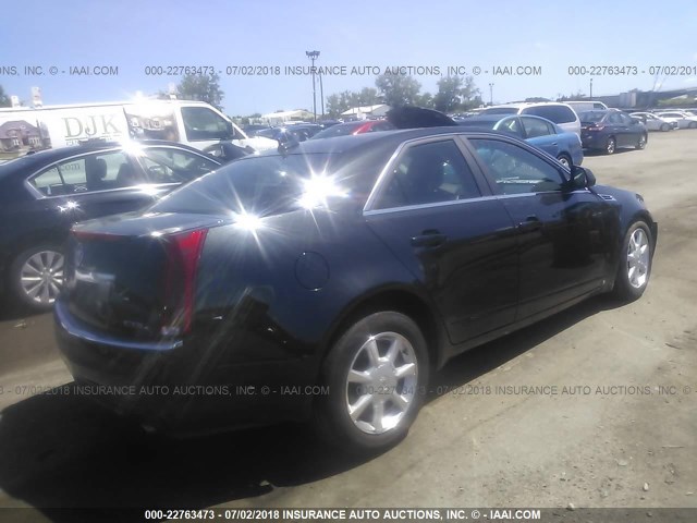 1G6DS57V890169337 - 2009 CADILLAC CTS HI FEATURE V6 BLACK photo 4