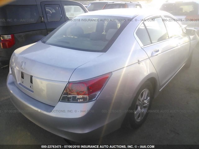 JHMCP26468C064941 - 2008 HONDA ACCORD LXP SILVER photo 4