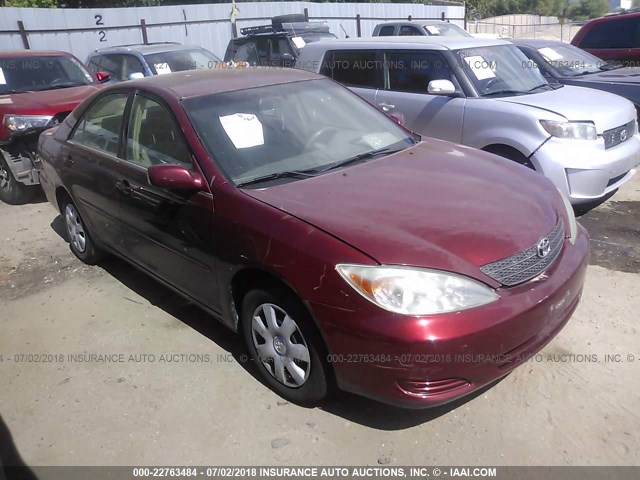 4T1BE32KX3U182888 - 2003 TOYOTA CAMRY LE/XLE/SE Tünd qırmızı foto 1