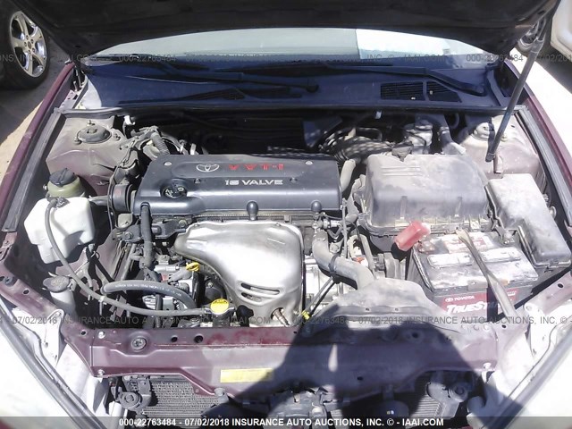4T1BE32KX3U182888 - 2003 TOYOTA CAMRY LE/XLE/SE Tünd qırmızı foto 10
