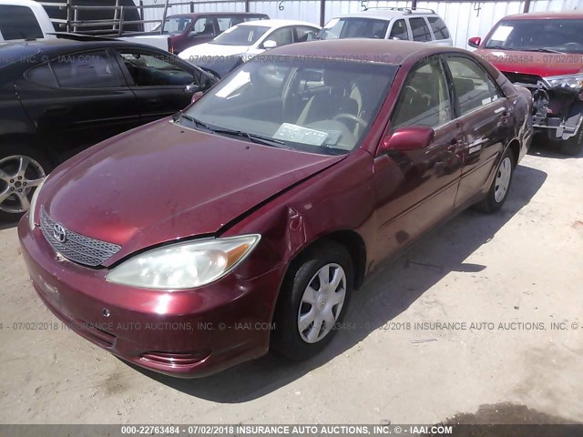 4T1BE32KX3U182888 - 2003 TOYOTA CAMRY LE/XLE/SE Tünd qırmızı foto 2
