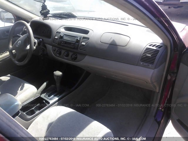 4T1BE32KX3U182888 - 2003 TOYOTA CAMRY LE/XLE/SE Tünd qırmızı foto 5