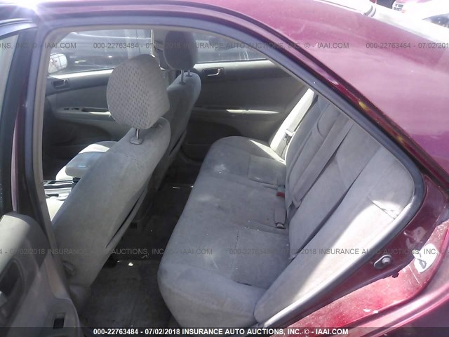 4T1BE32KX3U182888 - 2003 TOYOTA CAMRY LE/XLE/SE Tünd qırmızı foto 8