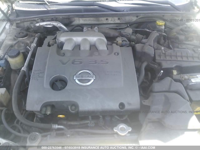 JN1DA31A63T402490 - 2003 NISSAN MAXIMA GLE/SE WHITE photo 10