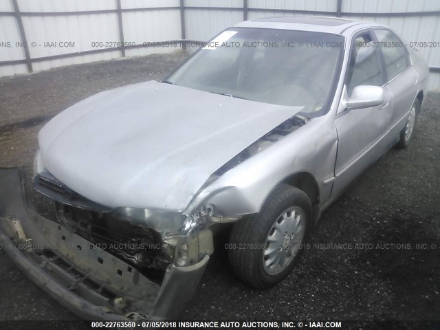 1HGCD5655TA275767 - 1996 HONDA ACCORD EX/EX-R SILVER photo 2