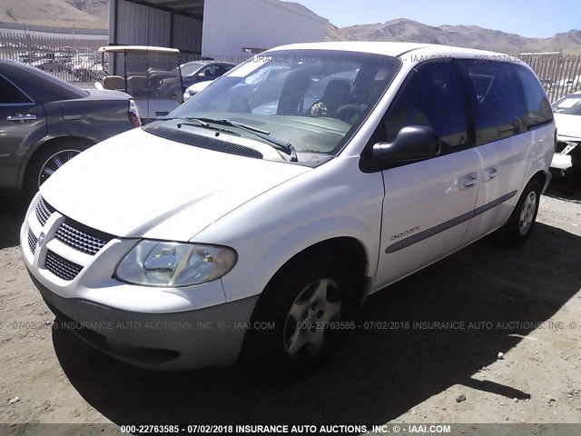 1B4GP25391B214514 - 2001 DODGE CARAVAN SE WHITE photo 2