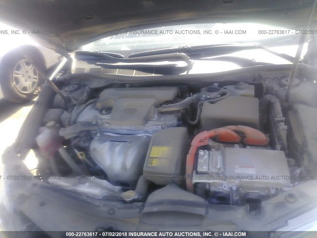 4T1BD1FKXCU011642 - 2012 TOYOTA CAMRY HYBRID/LE/XLE 黑色 照片 10