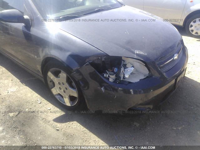 1G1AM18B587247238 - 2008 CHEVROLET COBALT SPORT GRAY photo 6