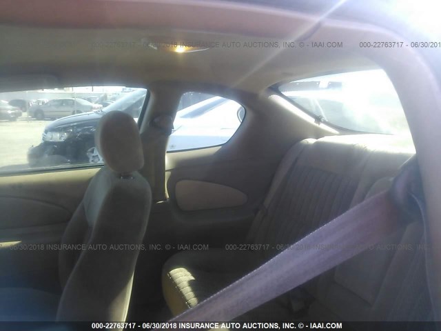 2G1WX12K7Y9262909 - 2000 CHEVROLET MONTE CARLO SS მუქწითელი ფოტო 8