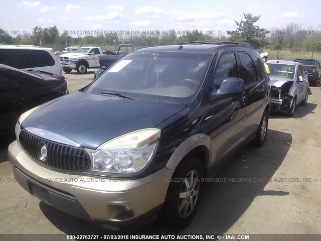 3G5DA03E44S521251 - 2004 BUICK RENDEZVOUS CX/CXL BLUE photo 2