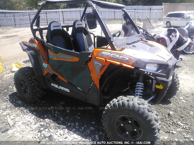 4XAVBE871GB669107 - 2016 POLARIS RZR S 900 EPS ORANGE photo 1