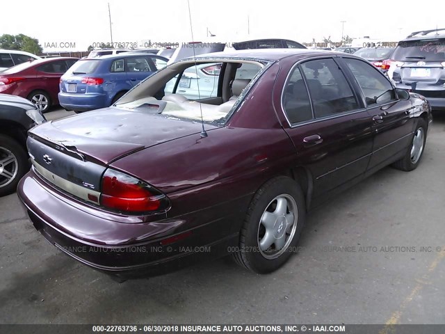 2G1WN52KXW9100086 - 1998 CHEVROLET LUMINA LTZ MAROON photo 4