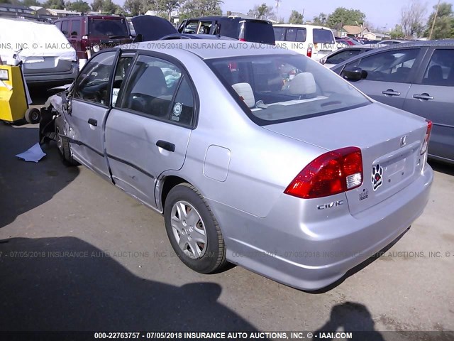 1HGES16394L004609 - 2004 HONDA CIVIC DX VP GRAY photo 3