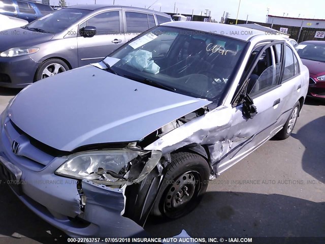 1HGES16394L004609 - 2004 HONDA CIVIC DX VP GRAY photo 6