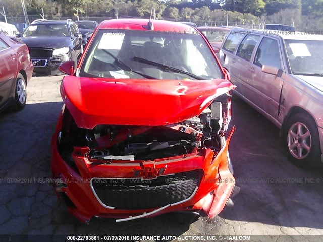 KL8CD6S90FC737926 - 2015 CHEVROLET SPARK 1LT RED photo 6