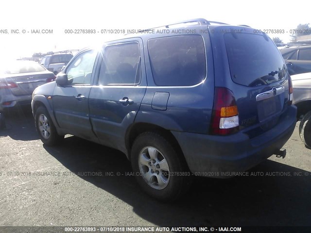 4F2YU06131KM56703 - 2001 MAZDA TRIBUTE DX 蓝色 照片 3