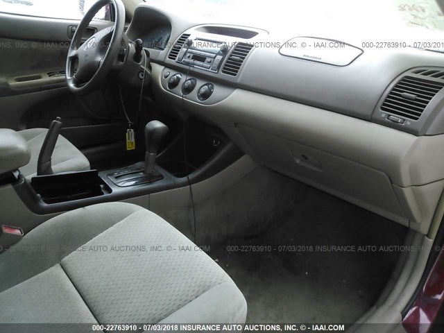 4T1BE32K23U129733 - 2003 TOYOTA CAMRY LE/XLE/SE 红色 照片 5