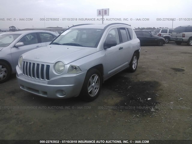 1J8FT47037D237267 - 2007 JEEP COMPASS SILVER photo 2